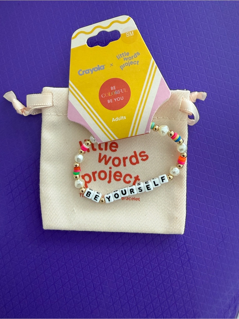 Little Words Project: Crayola 'Be Yourself' Adult Beaded Bracelet 🤍